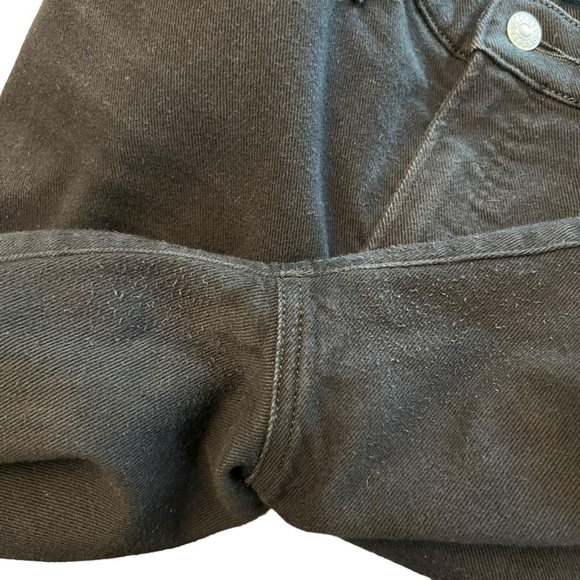 Express - High Waisted Black Straight Ankle Jeans Sz 8 L - Picture 10 of 11